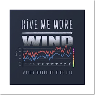 GIVE ME MORE WIND Cool Chart Graph Posters and Art